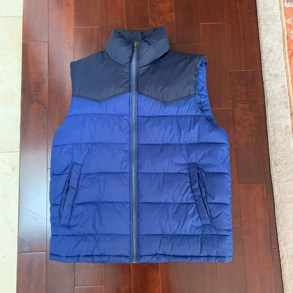 Gap Puffer Sleeveless Vest Two Toned 90s/Y2K bubble vest - Picture 2 of 8